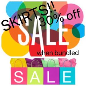SKIRT SALE! 30% off when bundled